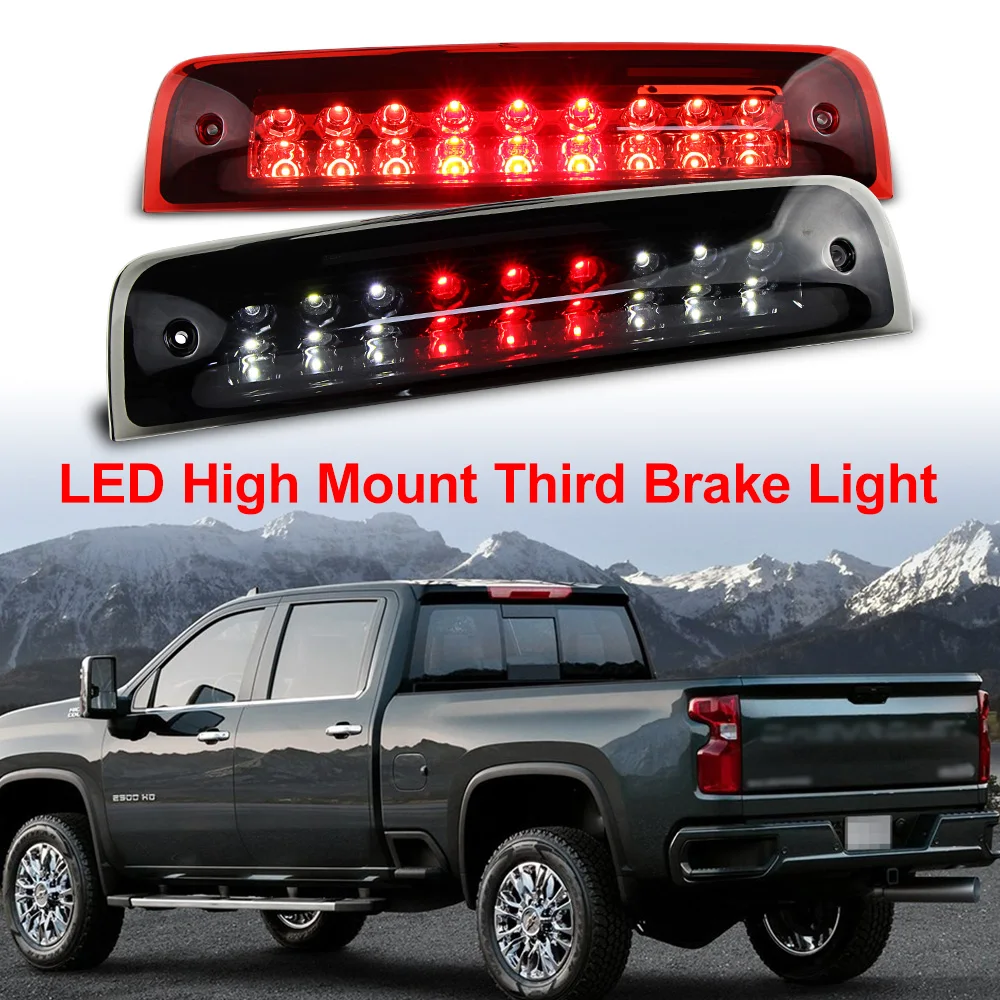

1 xCar LED Smoke/Red Third Brake Cargo Light 2009-2018 Fit for Dodge RAM 1500 2500 3500 OEM:55372082AB, 55372082AC, 55372082AA
