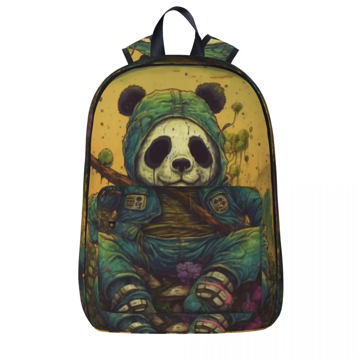 

Рюкзак с пандой, мужские популярные карикатуры, большие рюкзаки из полиэстера, забавные школьные сумки, спортивный дизайнерский рюкзак
