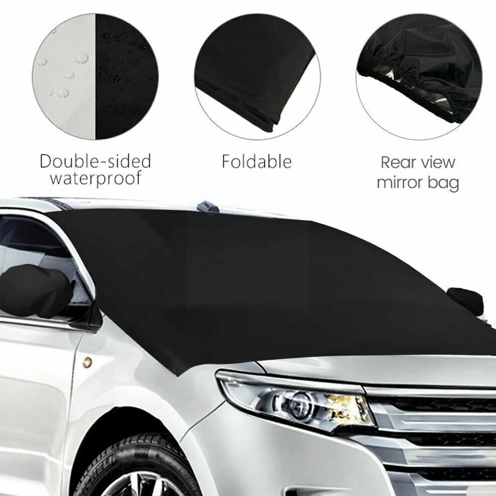 

Автомобильный Магнитный солнцезащитный козырек Four Seasons, автомобильный чехол, лобовое стекло, передняя водонепроницаемая защита для лобового стекла M7W0