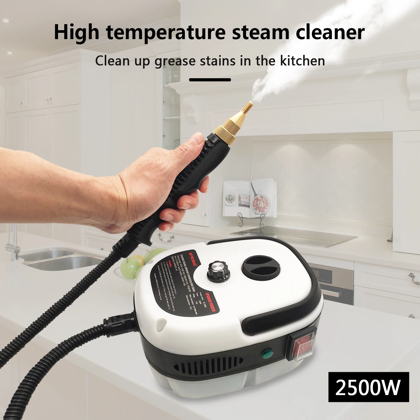 High Temperature High Pressure Mobile Cleaning Machine Steam Cleaner Automatic Pumping Sterilization Disinfector 2500W