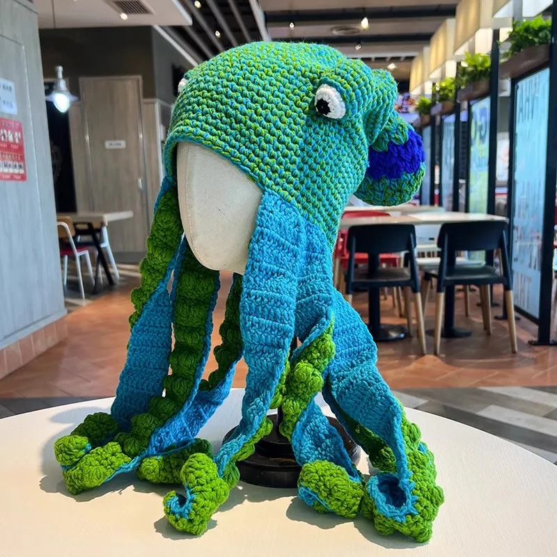 

Детская Шерстяная трикотажная шляпа в форме осьминога