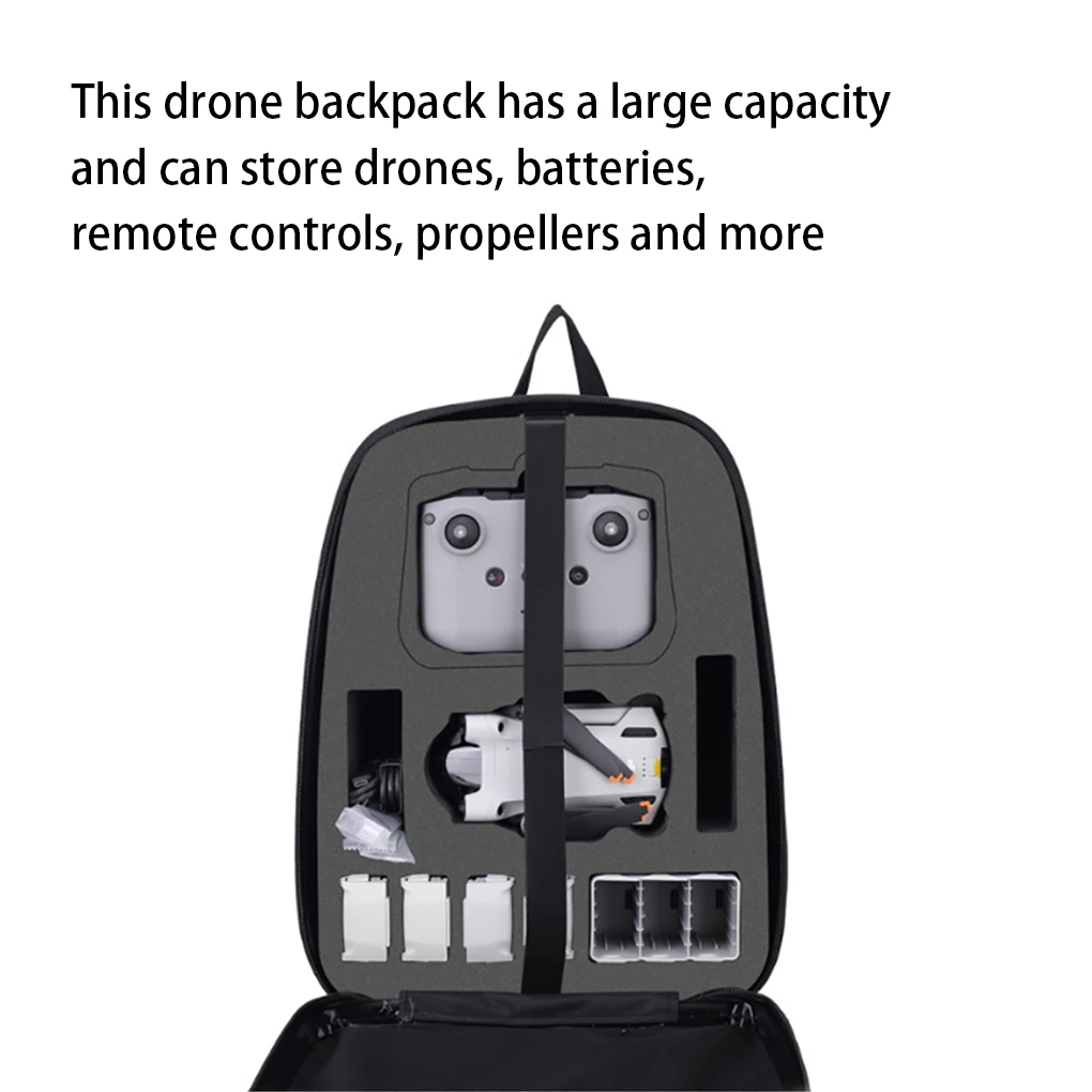 Drone Backpack Batteries Storage Bag Scratchproof Organizer Airplane Carrying Case Replacement for DJI Mavic 2S