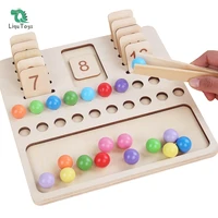 liqu montessori toys for toddlers wooden math number blocks counting and manipulative toys basic math game preschool learning