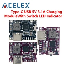 Type-C USB 5V 3.1A Boost Converter Step-Up Power Module IP5310 Mobile Power Bank Accessories With Switch LED Indicator 