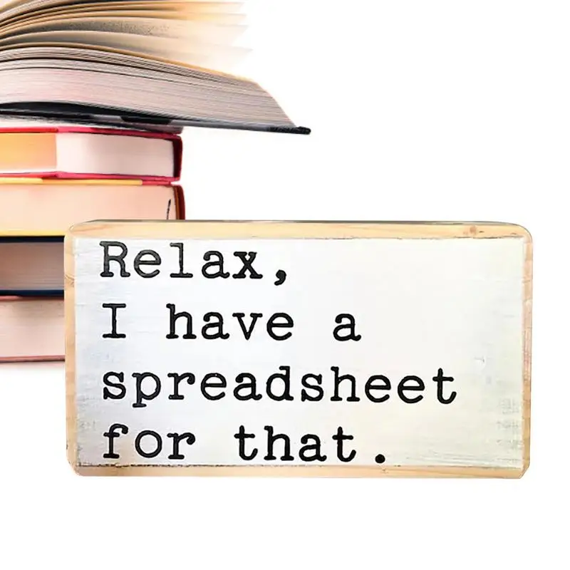 

Funny Desk Wood Sign Rustic Catchword Plaques Decoration Fun Slogan Decor Desktop Decor Rustic Wood Sign Ornaments For Study