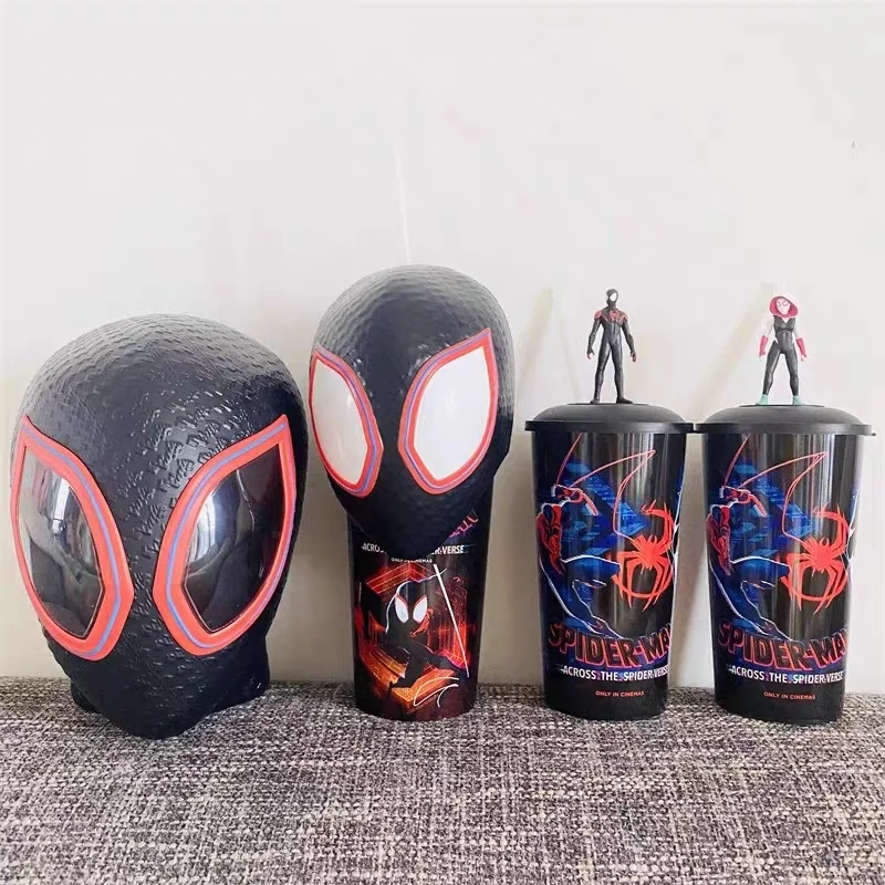 

Bandai Spider-Man Across The Spider-Verse фильмы наружный Топпер Кубок мили эксклюзивный кинотеатр ведро для попкорна коллекционные предметы подарки
