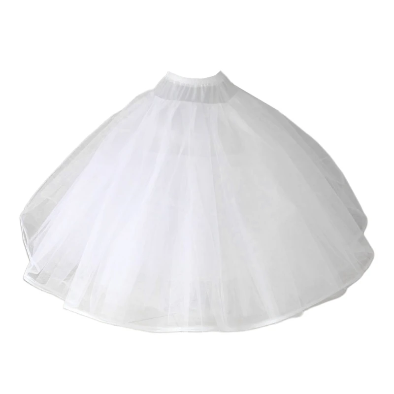 

Womens 8 Layers Tulle Ball Gown Bridal Wedding Dress Petticoat with No Rings Eve