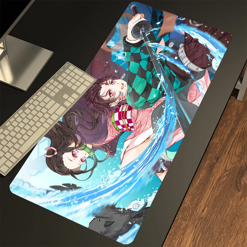 

Demon Slayer Large Mouse Pad 100x50cm Big Computer Mousepads Gaming Mousepad Big Keyboard Mat Gamer Mouse Pads Desk Mats