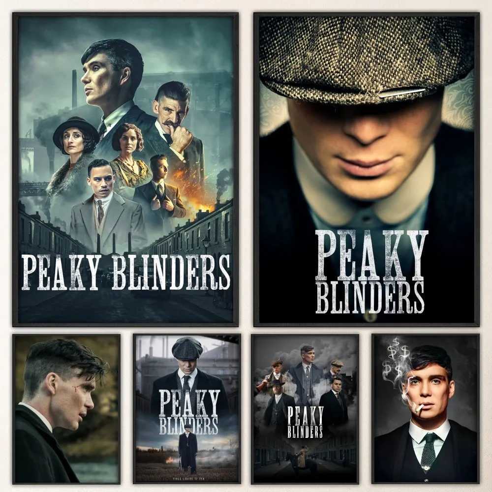 Постер P-PeakyS Shelby B-Blinders необычная Наклейка на стену для гостиной бара винтажная