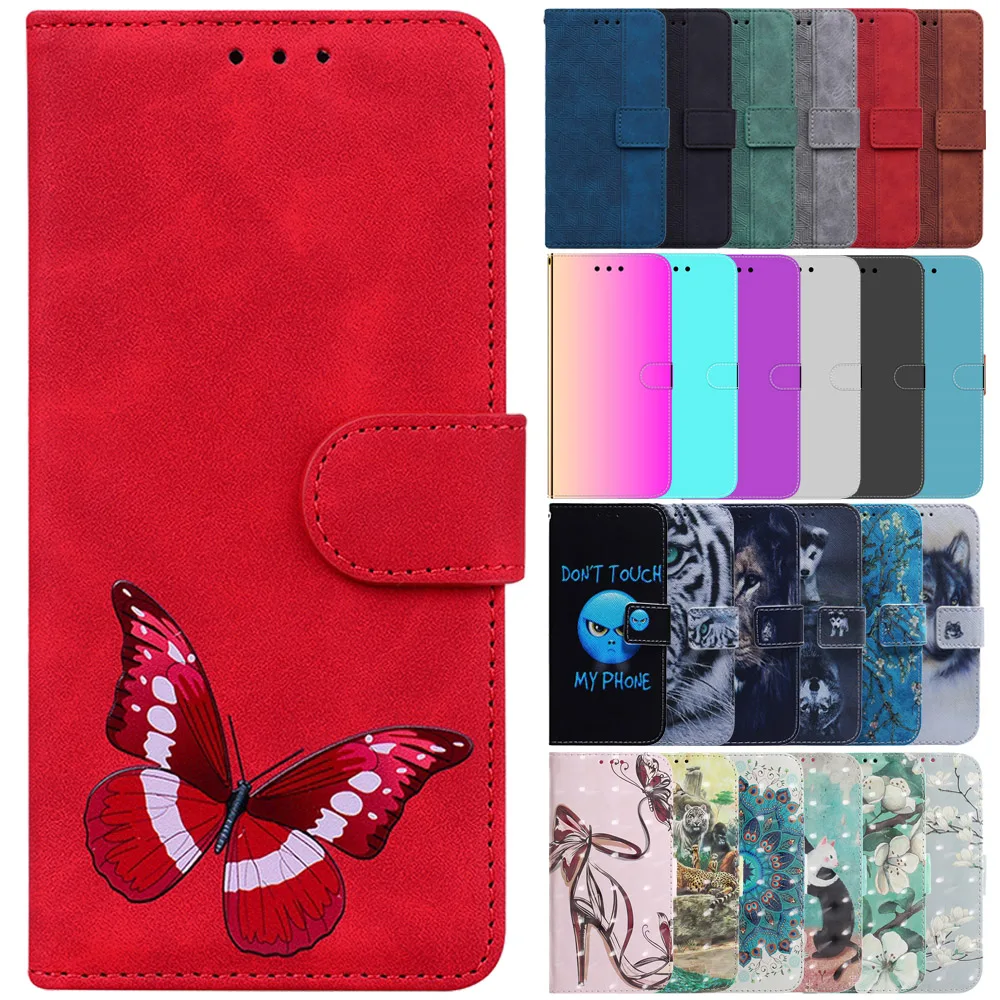 

For Samsung A53 A73 5G Case Painted Leather Flip Stand Case for Samsung Galaxy A 53 5G A73 A13 Phone Cover with Card Slots Coque
