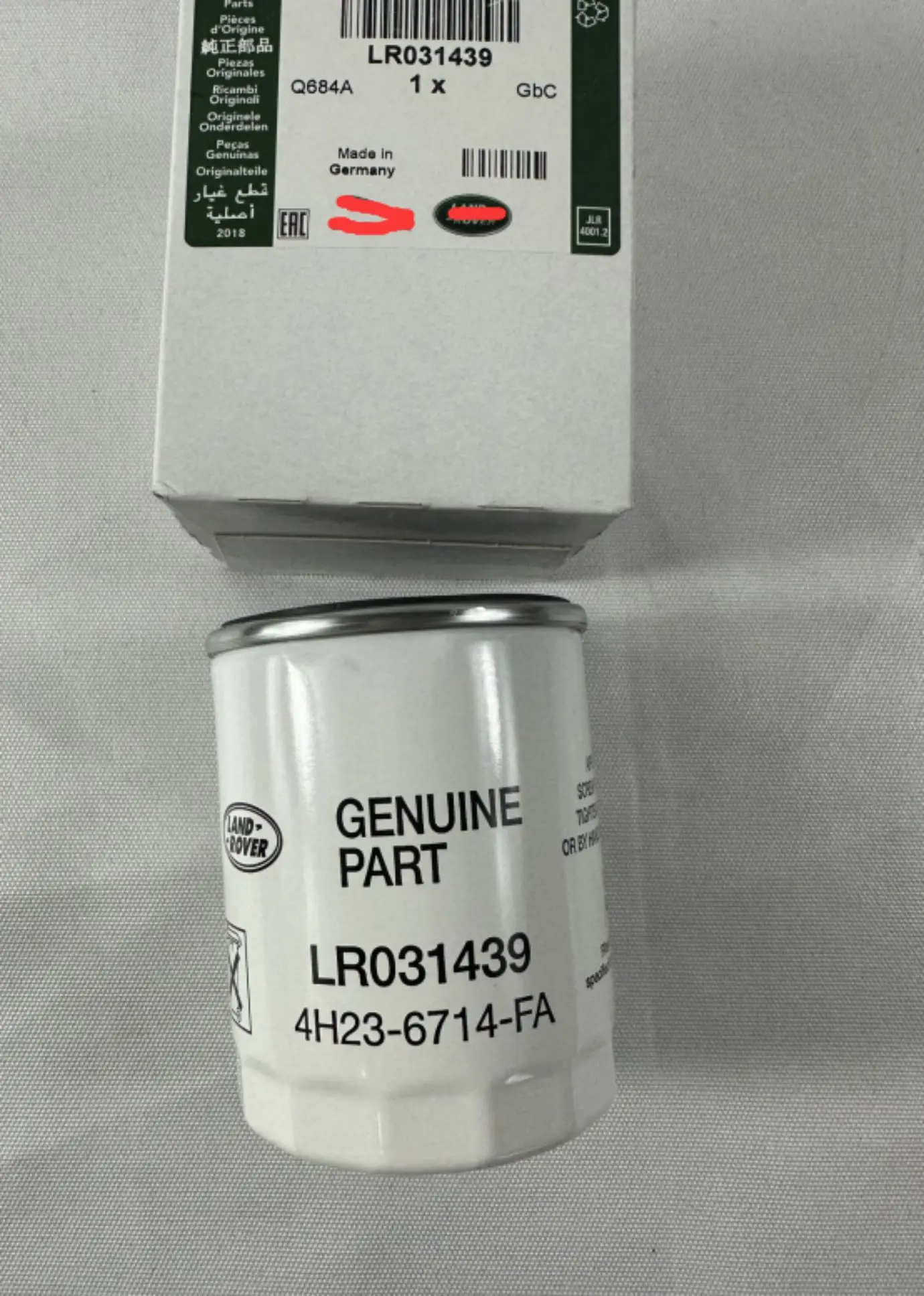 

Land Rover Jaguar Oil Filter for Jaguar S XF XJ XK 8 for LAND ROVER DISCOVERY 3 ROVER SPORT 4.4 2004-2010 LR031439