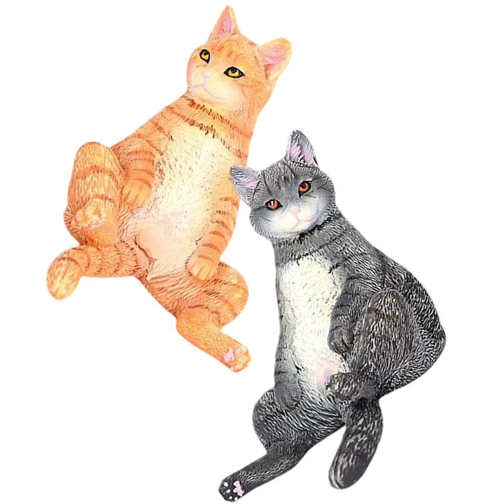 

2pcs Party Eyes Figurines Interactive Cat Toys Cat Toys For Kids Animal Figurines for Decor Table Kids Desktop