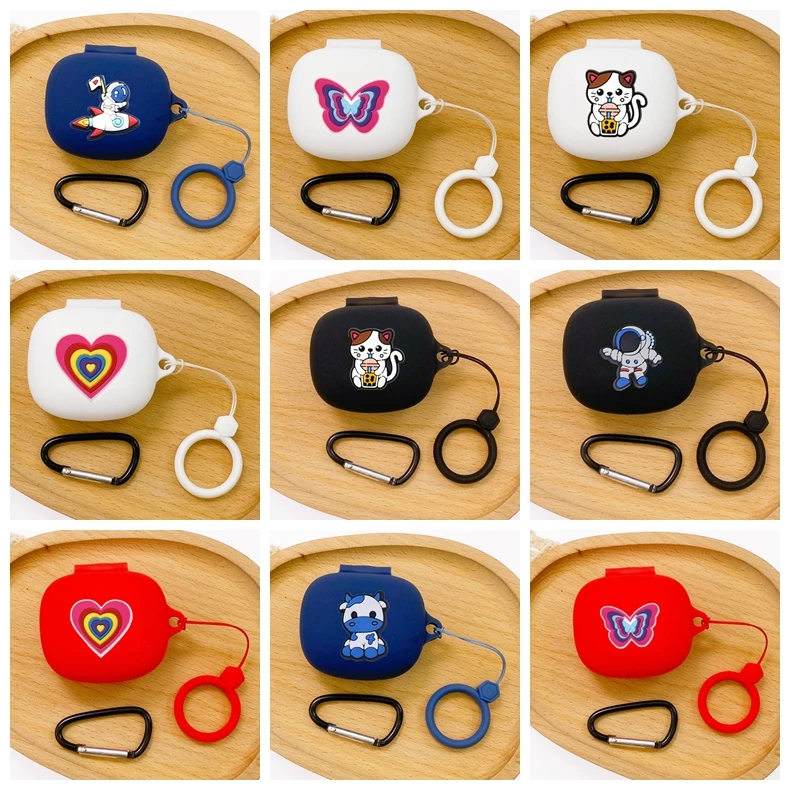 Силиконовый чехол для наушников с рисунком