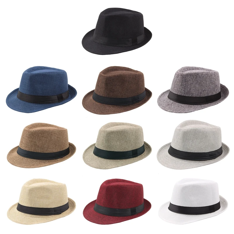 Classic Fedora Trilby Hat For Men & Women - Lightweight Floral Sun Cap With Short Brim, Unisex Casual Wear 6 thumbnail image