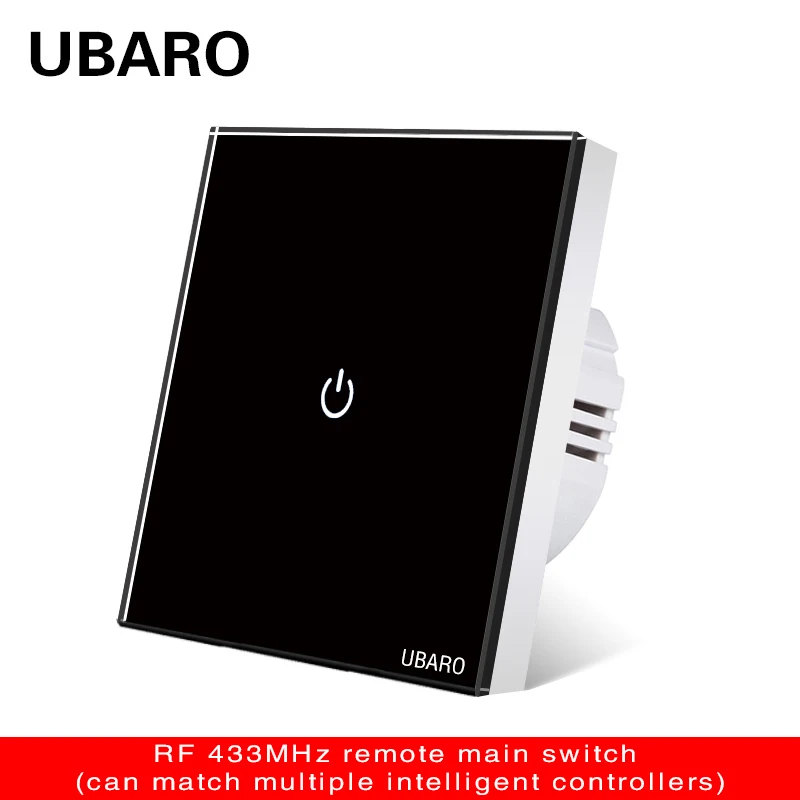 Беспроводной пульт дистанционного управления UBARO RF433 ЕС роскошная стеклянная