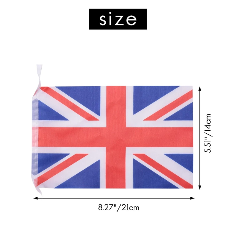 

8X Union Jack Bunting 9 Metres/30Ft Long With 30 Flags