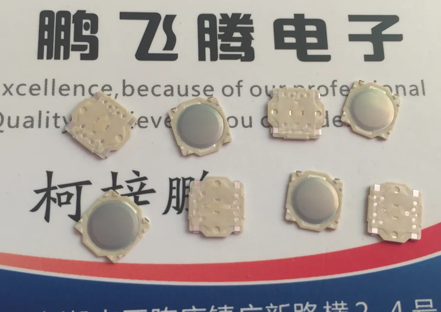 10 шт./партия, 4-контактный мембранный переключатель, 7,5*7*0,6