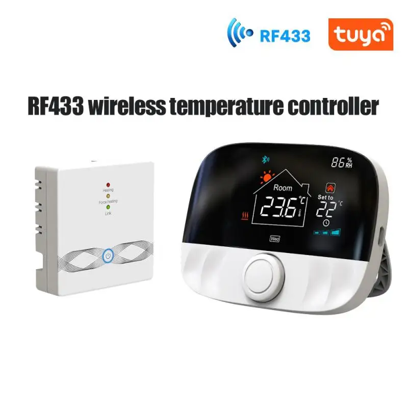 

Беспроводной программируемый термостат с контролем температуры Tuya RF433