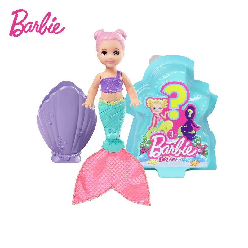 

Barbie Dreamtopia Blind Pack Surprise Mermaid Dolls 4Inch In Seashell with Surprise Look Gift Purposeful Play Role Playing GHR66