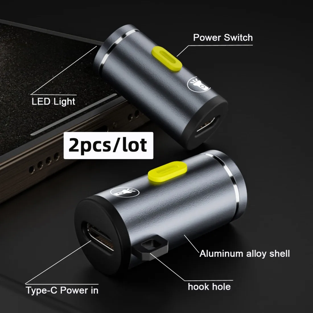 CableCC USB-C Type-C светодиодный светильник внутреннего атмосферного освещения для езды