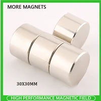 15pcs 30x30mm n35 neodymium magnet 30mm x 30mm diy permanent ndfeb magnets big round dia 30mm magnet 3030 mm