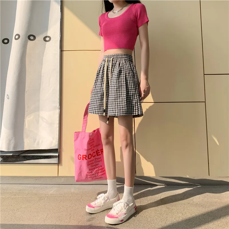 Women's Y2K Clothes Vintage High Waist Baggy Jogger Summer Thin Straight Casual Sexy Shorts Korean Style Clothes 2023 Fashion