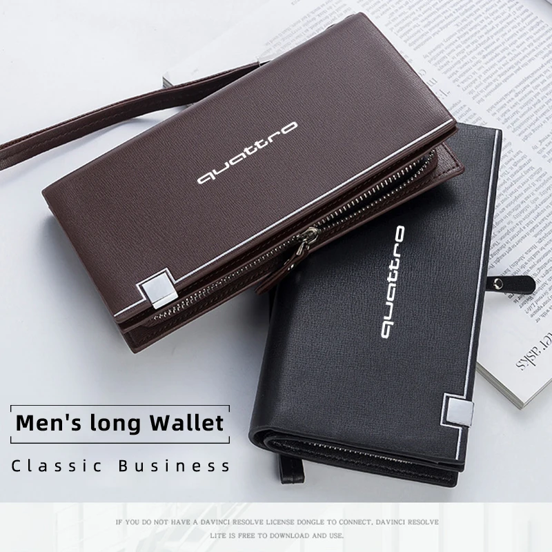 Мужской бумажник кредитный идентификатор кожаный кошелек для водительских прав