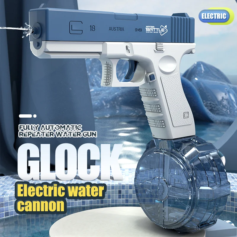 

New Automatic Electric Water Gun Toy Gun Electric Toys Outdoor Beach Large-capacity Outdoor Fun Firing Swimming Pool Toy