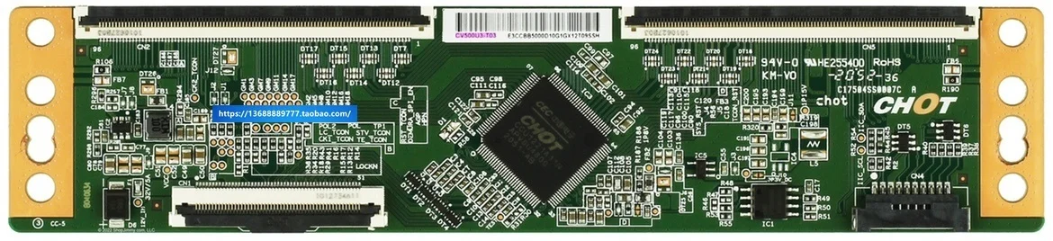 

Vizio cv500u3-t03 t-con rainbow logic board