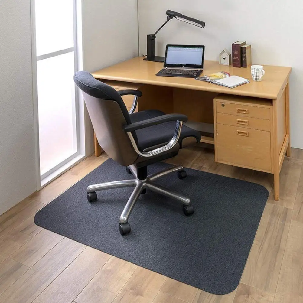 Office Chair Mat for Hardwood Computer Gaming Rolling PVC Self Adhesive Waterproof Anti-Slip Floor Protector Rug |