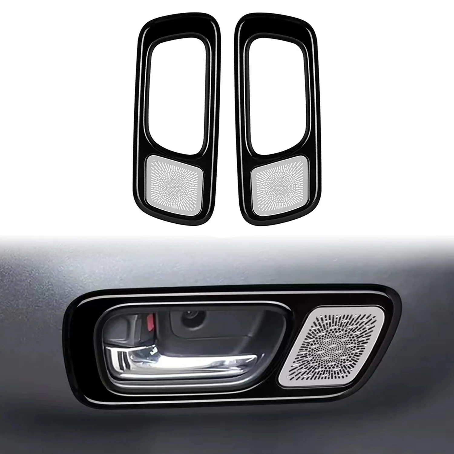 Фото Накладка на боковую дверную ручку салона автомобиля, 2 шт. для Honda N-BOX 2024 2025 (только для высокооборудованной версии) №5