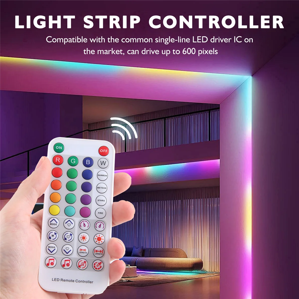 RGB Smart Music Bluetooth Controller SP611E для WS2812B SK6812 WS2811 Адресная светодиодная лента