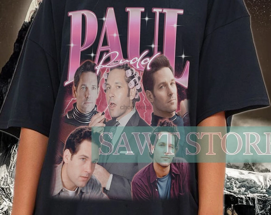 Винтажная рубашка с полом Радд американский актер ретро свитер Полом веером 90-х