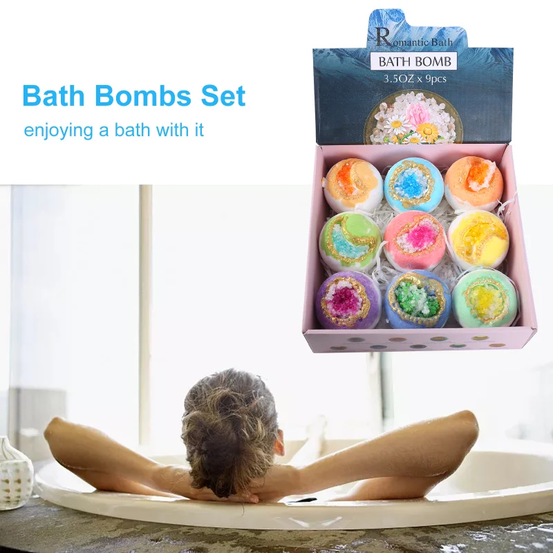 

Бомбочки для ванны с морской солью, 100 г, 9 шт.