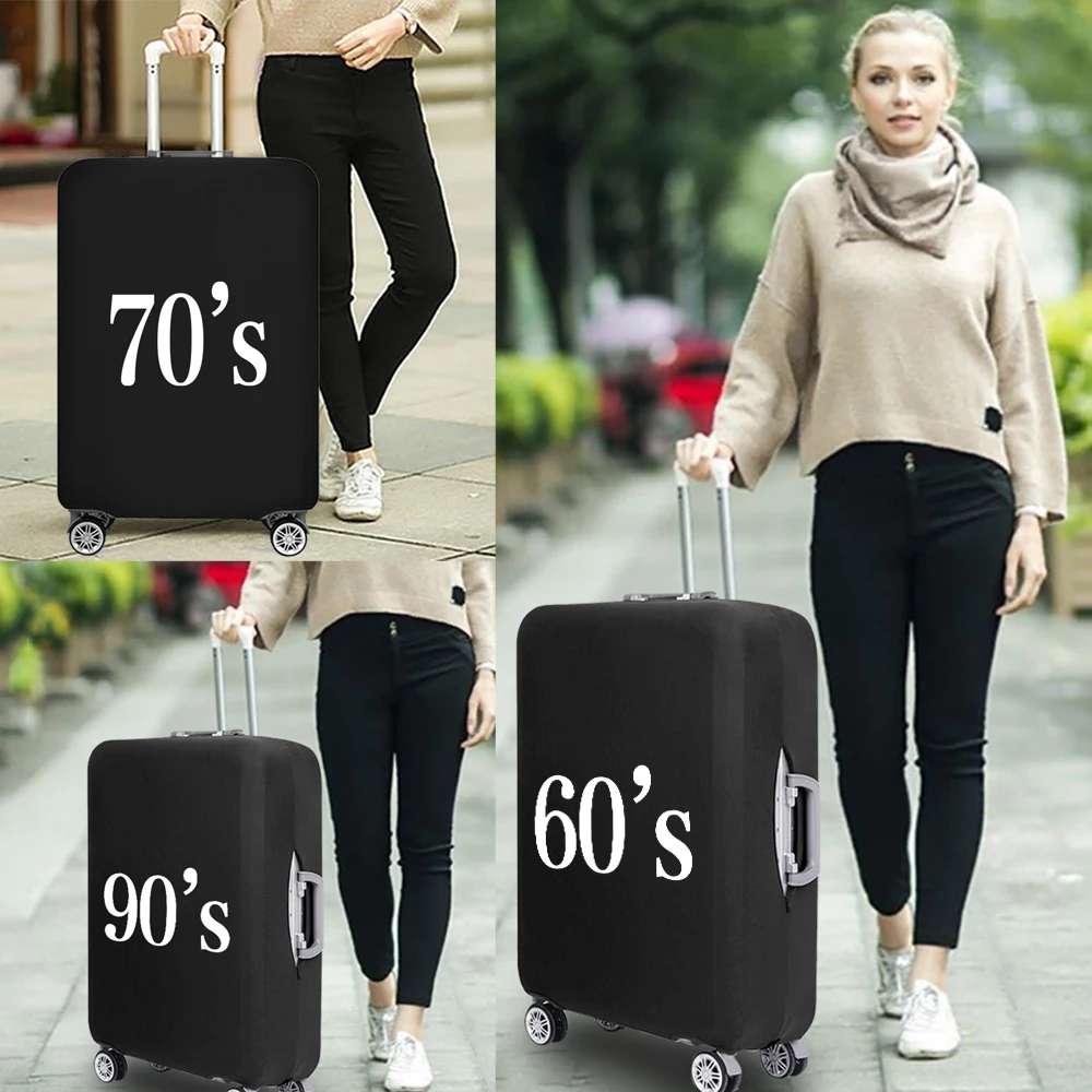 Fashion Luggage Protective Cover for 18-32 Inch Fashion Years Serie Print Suitcase Elastic Dust Cover Trolley Travel Accessories