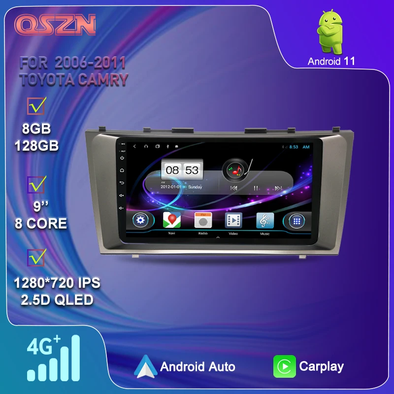 

9 Inch Android For TOYOTA 2006-2011 CAMRY Radio 2 Din GPS Bluetooth WiFi Car Multimedia Player
