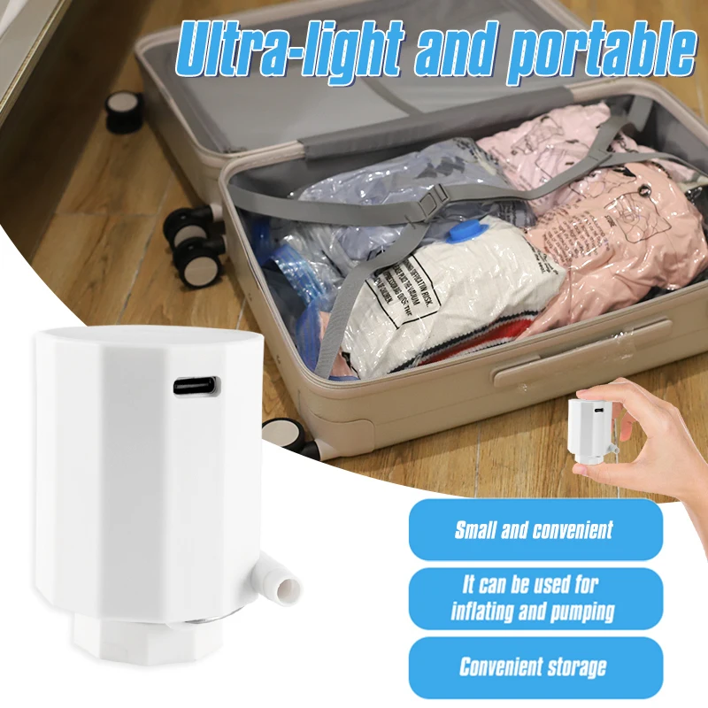 Inflator/deflator Pumps Vacuum Storage Bag Clothes Comforter Blanket