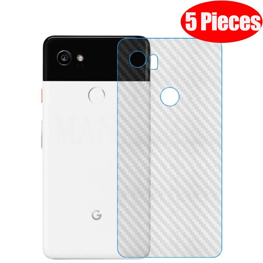 5Pcs Carbon Fiber Screen Protector For Google Pixel 6 7 Pro 4 XL 3XL 2XL 4a 4G 3 3a 4a 5G Back Full Cover Protective Guard Film