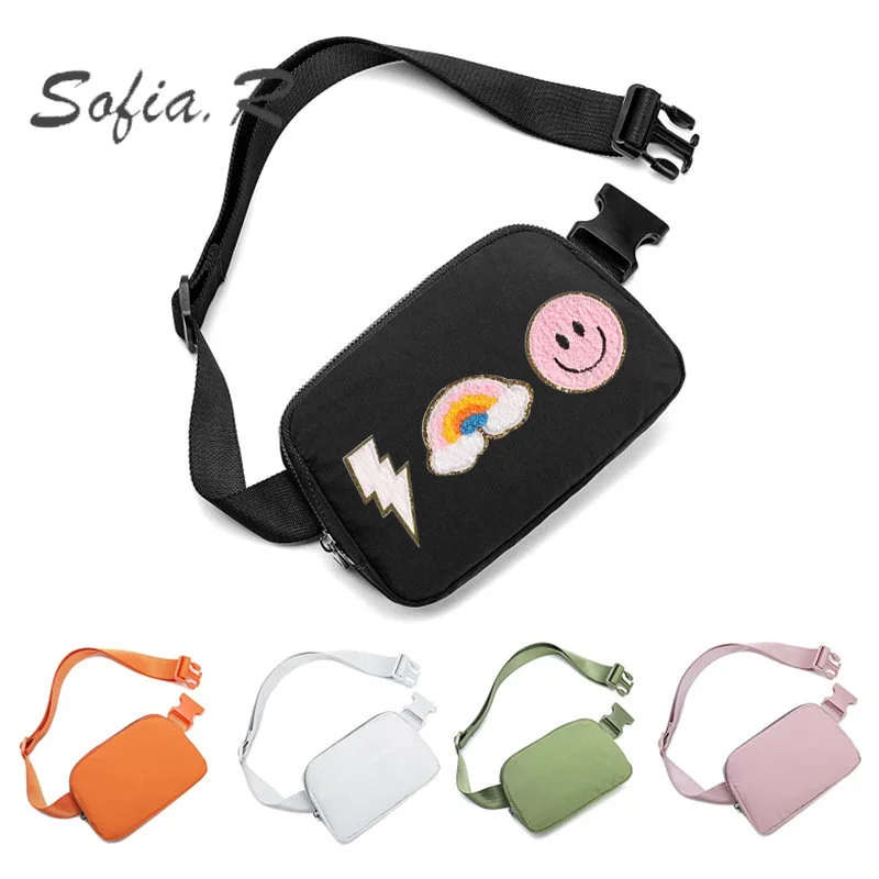 

2022 Customized Outdoor Running Waist Bag Crossbody Chest Bag Men's And Women's Fashion Nylon Waterproof Sports Shoulder Bag