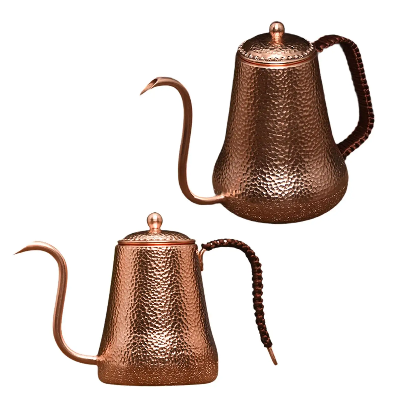 Гофрированный кофейный Чайник гусиная шея с длинным носиком Быстрое нагревание