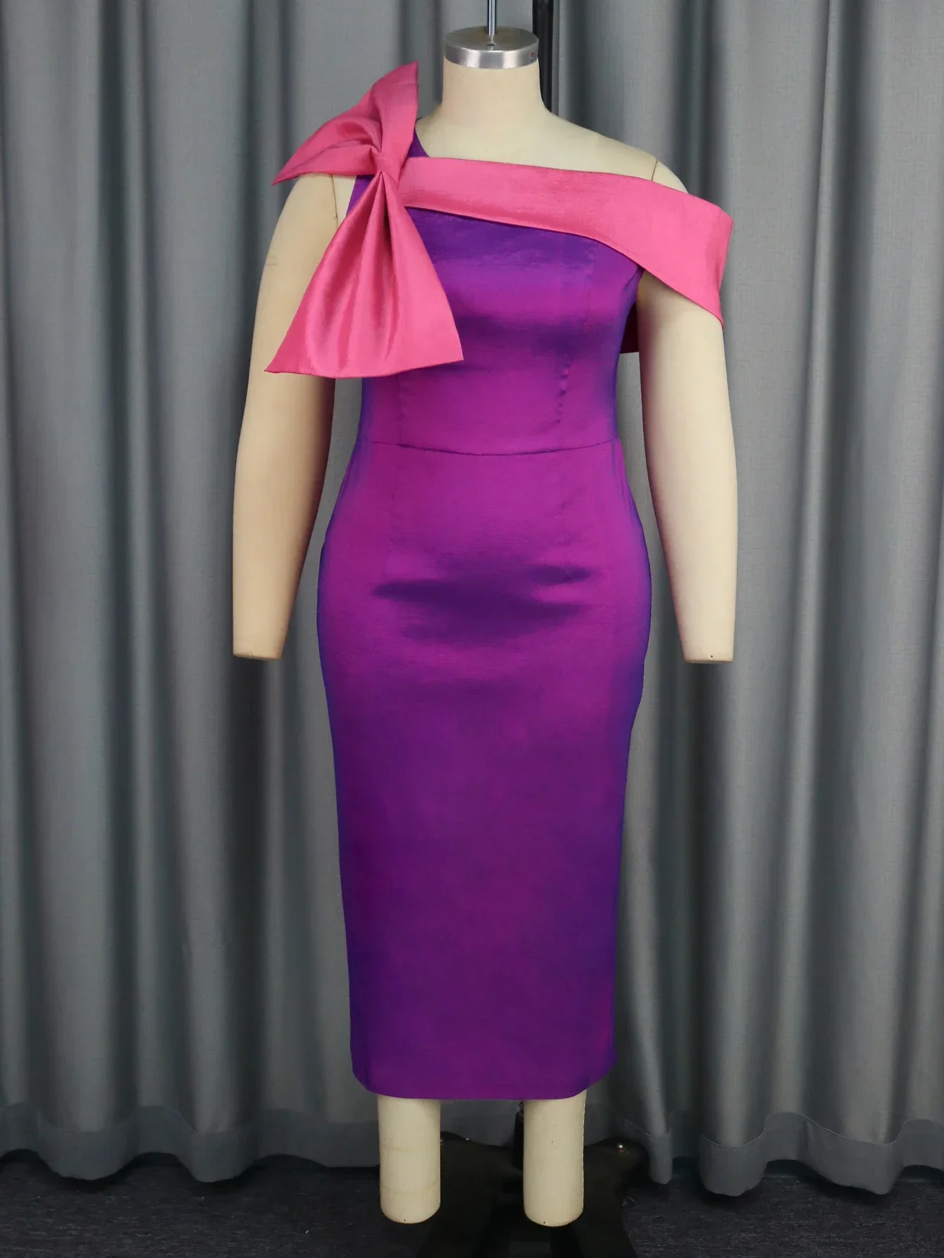 Женское сексуальное фиолетовое новое вечернее платье 2024 элегантное с открытыми