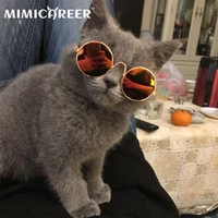 pet glasses vintage round cat dog sunglasses fashion personalitys cool funny decorate pet supplies pet photos props accessories