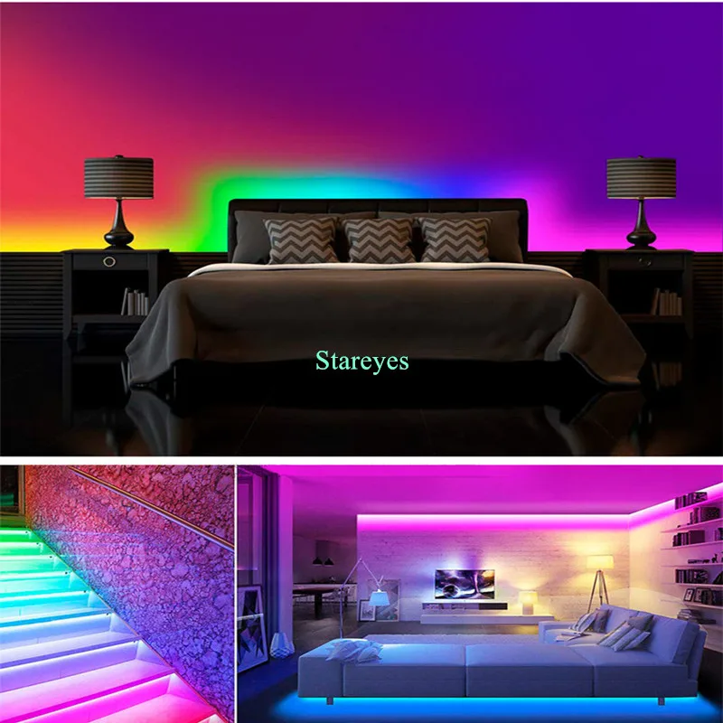1 шт. волшебный цвет SMD 5050 м WS2812B DC5V 144 светодиодный/m RGB Светодиодная лента