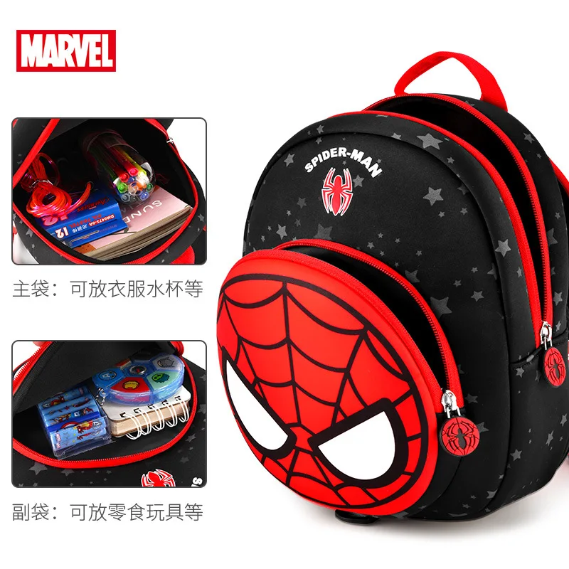 New 100% original Disney Captain America children's backpack, comfortable and breathable Disney Young children schoolbag