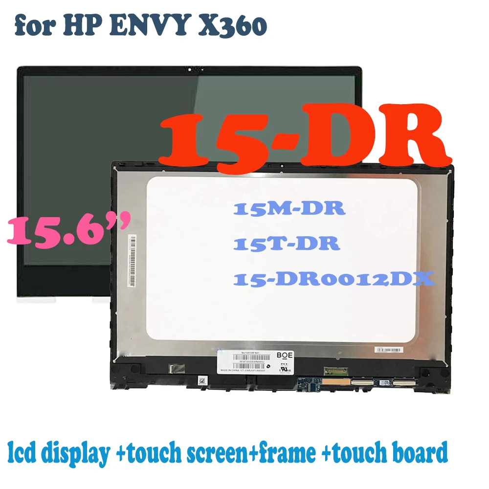 15 6-дюймовый ЖК-дисплей для HP ENVY X360 15-DR 15M-DR 15-DS 15M-DS 15T-DR 15-DR0012DX дигитайзер сенсорного
