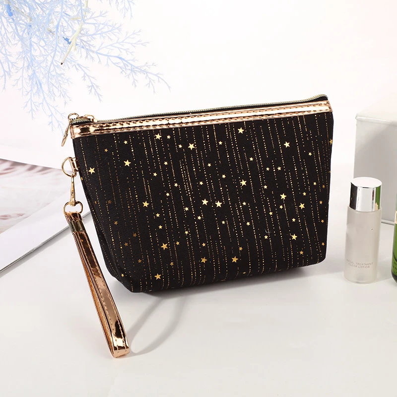 2022 Fashion Cosmetic Bag Women Bronzing Bling Stars Makeup Bags Travel Organizer Toiletry Kits Portable Make Up Beautician |