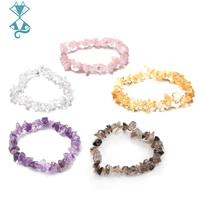 natural stone bracelet for women calm emo healing crystal bracelets chipped gravel bead gifts 2022 couple bracelets