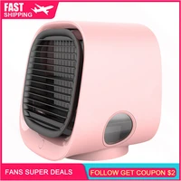 mini portable air conditioner 3 level conditioning humidifier purifier usb desktop air cooler fan