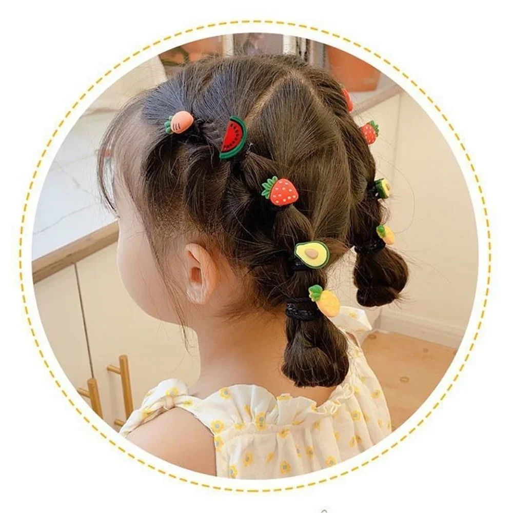20-100 шт. детские веревки для волос с милым цветком повязка Harmfulless радужного цвета