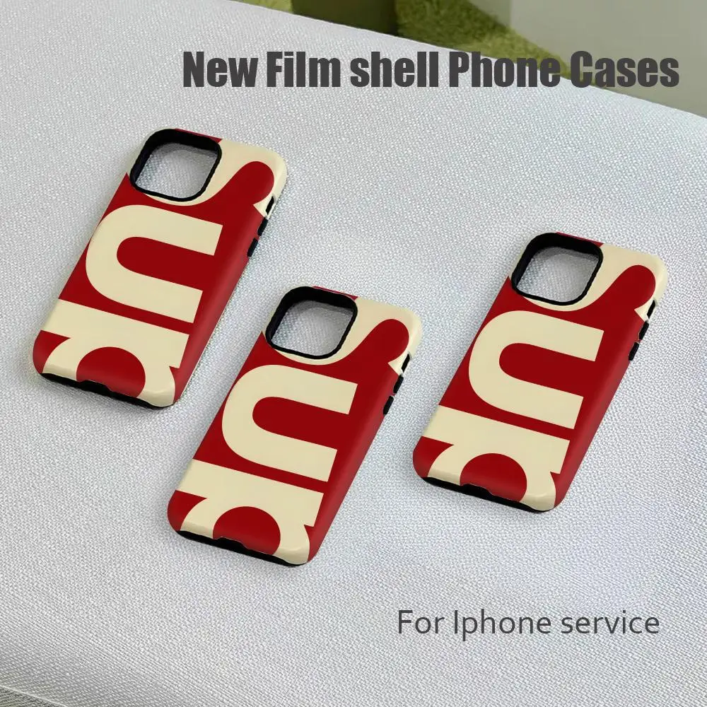 Фото Модный популярный роскошный чехол с логотипом для iPhone 17, 17e, 16e, 15, 14, 13, 12, 11 Air Pro Max Plus S-Supr-E, двухслойная задняя крышка №2